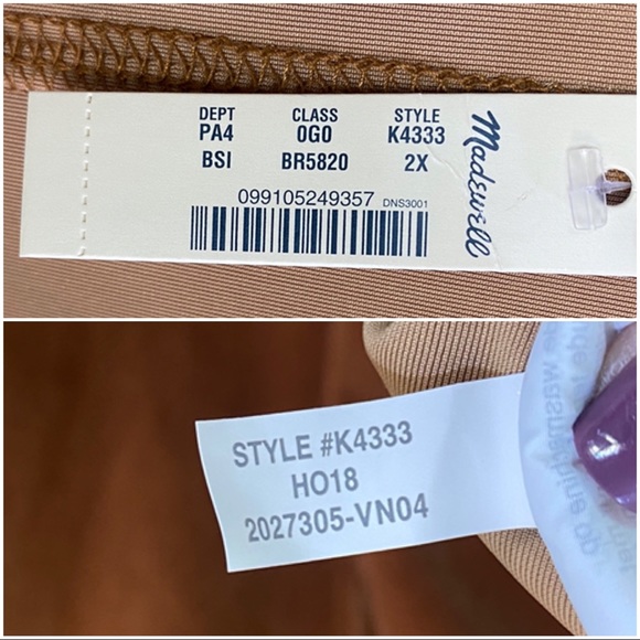 ✖️SOLD✖️•MADEWELL• Velvet Balloon-Sleeve Short Dress - Picture 9 of 13